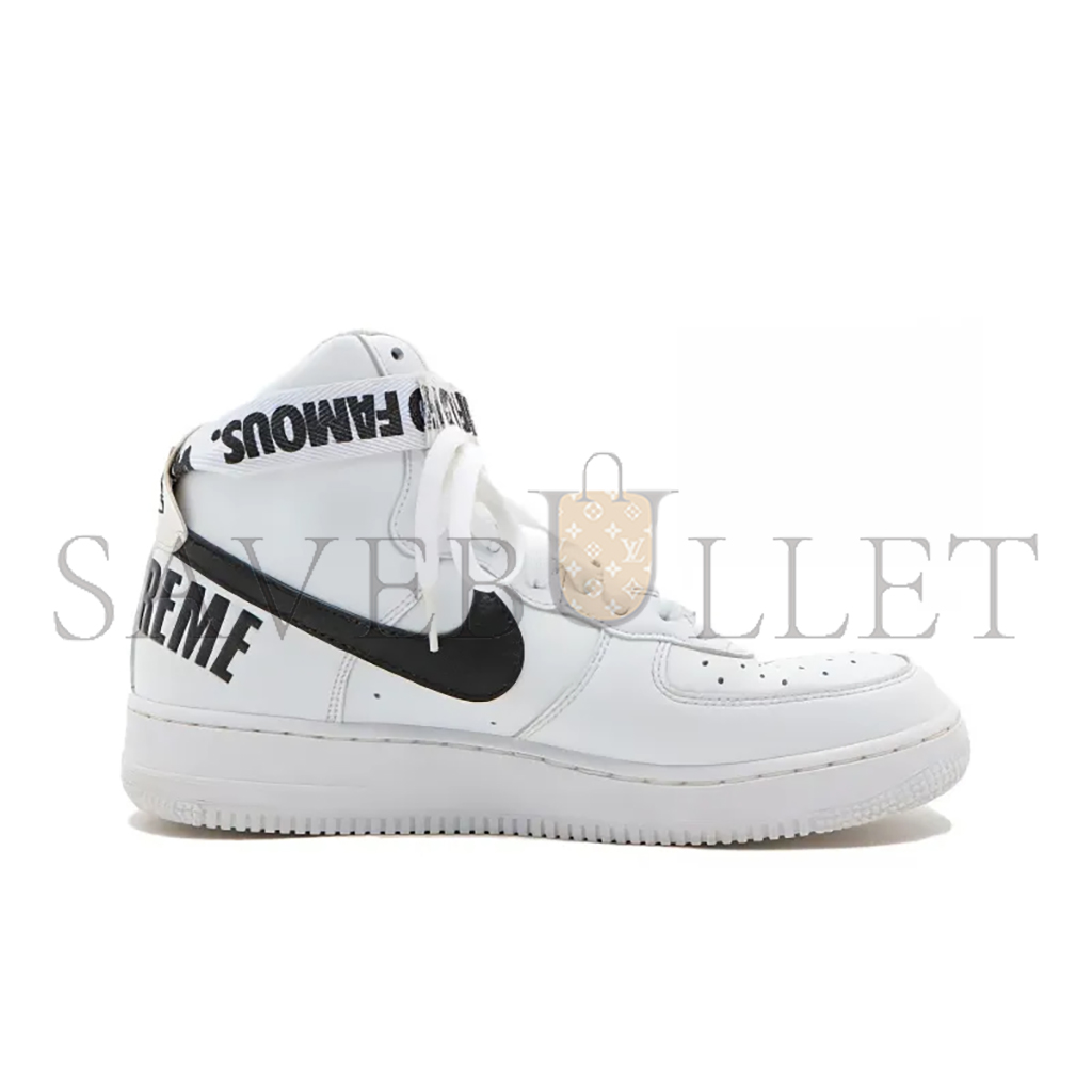 NIKE AIR FORCE 1 HIGH SUPREME WORLD FAMOUS WHITE 698696-100